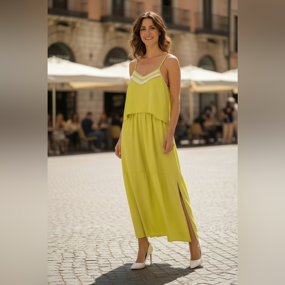 C. Luce tassel front dress